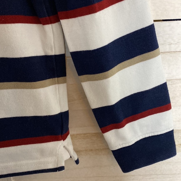 Janie & Jack Boys Rugby Striped Shirt Size 12 - Picture 4 of 7